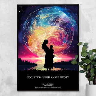 🎅🎁 Výjimečný dárek pro výjimečnou osobu? 🌠🎄Naše hvězdná mapa, vám ukáže noční oblohu v okamžiku, který změnil váš život....