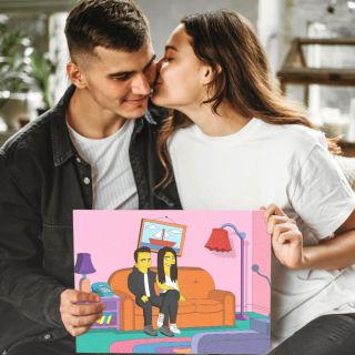 🌟🎁 Rozmazlete své oči originálním obrazem na plátně a proměňte sebe, svou rodinu, mazlíčky nebo přátele v ikonické...